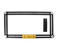 Multi Angle Measuring Ruler 4-Side Alloy Finder Template Tool 4 Folding Brick Wood Corner Positioning Finder