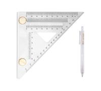 Multi Angle Measuring Ruler | Stainless Steel Triangle Ruler 45/90 Degree Measuring Ruler,Miter Square Protractor High Precision Measuring Tool for