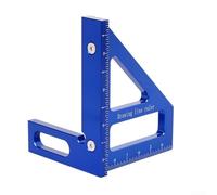 Multi-Angle Measuring Ruler With Anodized Treatment Triangle Ruler 45/90 Degree For Engineer Carpenter Professional And DIY Projects(blue)