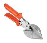 Multi Angle Miter Shears, 45 to 135 Degree Adjustable Angle Scissors Cutter Hand Tool Shoe Molding for Cutting Soft Wood Plastic(Adjustable Orange)