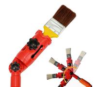 Multi-Angle Paint Brush Extender Holder for High Ceiling, long handled paint brush, Paint Brush Extension Handle-Universal Paint Brush Extender Tool fits Most Rollers,Brush,Scrapers (Red)