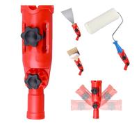 Multi-Angle Paint Brush Extender Holder, Painting Roller Extension Pole Attachmentsfor High Ceiling, Universal Extendable Paint Brush Extender Tool fits Most Rollers, Brushes, Scrapers