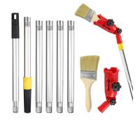 Multi-Angle Paint Roller Extension Pole Set, 1.7m Extendable Paint Roller with 160° Adjustable Angle, Paint Roller Set with Extension Pole, Long Paint Roller for Walls, Rollers & Scrapers