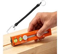 Multi-Angle Scribing Ruler - Adjustable Magnetic Aluminium Alloy Gauge | Angle Measure Tool, Ideal For Machinist Engineer Carpentry Workshop Measurement Cutting Saw Level Pocket