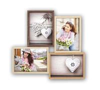 Multi Aperture Photo Frame for 4 x 6x4 Photos - Deep Box Style Wall Frame