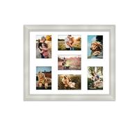 Multi Aperture Picture Frame - Holds 7 x 6x4 Photos - Light Grey, 20x16 - Wall Display, Portrait or Landscape Orientation, Photo Frame for Home Décor or Gifts