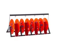 Multi-Axle Wire Spool Rack Dispenser, Holds 1-5 Reels Up to 10mm, Heavy Duty Cable Organizer for Workshop