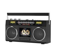Multi-band Retro Radio with Cassette Player, Dual-channel Tape Stereo, VU Meter Lighting, Bluetooth and USB Playback - Suitable for Various Scenarios