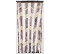 Multi Bargains JVL Wooden Bamboo Beaded Fly Screen Door Curtain 90 x180cm (Design 3)