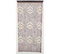 Multi Bargains JVL Wooden Bamboo Beaded Fly Screen Door Curtain 90 x180cm (Design 4)