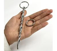 Multi Beads Stainless Steel Penis Plug Urethral Sound Stimulation Stick Sounding Beads Dilator Solid Rod Toy BDSM (Ld-050)