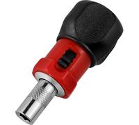 Multi-bit Short Screw Drivers with Magnetic, Slip Handle Mini Pocket Key Screw Wrench Switch Ratchet with