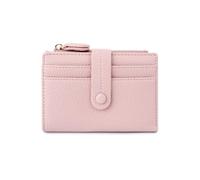 Multi-Card Slot Short Women's Lychee Pattern Multifunctional Portable Handbag with RFID Anti-Theft Function(Pink)
