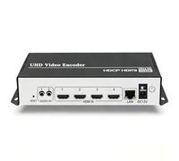 Multi-channel 4K HDMI to IP Network Video Stream Encoder Hardware Supports HTTP RTSP RTMPS UDP HLS SRT Multicast Protocols, Compatible with Streaming Servers such as OBS, Vmix, YouTube, Facebook Live