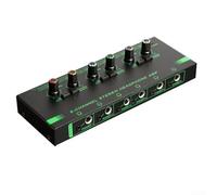 MULTI CHANNEL DESIGN Connect up to 46 headphones to this Miniature Stereo Audio Amp Anywhere You Go (6 Channel)