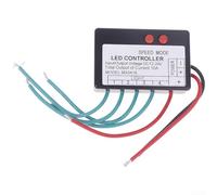 Multi Channel LED Sign Controller 12V 24V, Programmable Driver for Flashing Light Box and LED Display, Adjustable Speed Mode with High Current Power Supply(A)