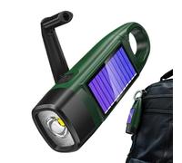 Multi-Charge Flashlight - Solar & Shake Powered, Waterproof Outdoor Torch