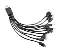 Multi-Charger 10in1 Universal USB Cable - 10 in 1 Multi Adapter Charger for iPhone, PSP, HTC, LG, Samsung, Nokia