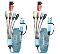 Multi Charging Cable for Garmin Watch 5ft 2Pack 4 in 1 USB C Multi Chargers Cord for Garmin Fenix 8 E 7 7X 7S 6 Solar,Forerunner 970 965 955 945 570 265 255,Venu 4 3,Android,iPhone 17 16 15 14 13