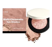 Multi-Chromatic Eye Shadow Skin Tone, Soft Glow Shimmer Eyeshadow with Subtle Color Shift, Natural Finish Pressed Powder Single Eye Shadow for Daily & Night Makeup 3.5g (1pcs)