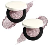 Multi-Chromatic Glitter Shimmer Eye Shadow, Shimmer Eyeshadow Palette, Makeup-Long Lasting, Highly Pigmented Powder, Buildable, Waterproof and High-Pigment Metallic Glitter Eye Shadow for Women