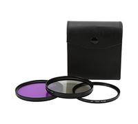 Multi Coated 3 Piece Filter Kit, CPL FLD Lens Filter Set for Camera, 18 Layers Double Sided Coating Aluminum Frame Lens Filters with Storage Bag, Professional Camera Lens Access (72mm(1489))