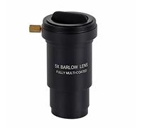 Multi Coated Telescope Barlow Lens, 1.25 Barlow Telescope Lens 5X 5X Barlow Lens M42 Thread for 31.7mm Telescopes Eyepiece