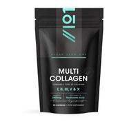Multi Collagen 2400mg - Types I, II, III, V & X - 90 Capsules - Wild Caught Marine, Grass Fed Bovine, Eggshell & Free-Range Chicken Collagen Pow