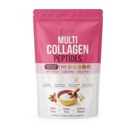 Multi Collagen Complex Peptides Powder, Types I II III V X, with Biotin, Unflavoured, GMO Free, Grass Fed, 454g