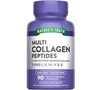 Multi Collagen Peptides, 90 Quick Release Capsules (500 mg per Capsule), Nature's Truth