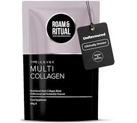 Multi Collagen Powder (Type I, II, III, V & X) - Grass Fed Bovine, Naticol® Marine, & UCII® Type 2 Chicken & Ovomet® Eggshell Collagen | 400g Unflavoured Powder - Made in The UK by Roam & Ritual™