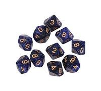 Multi-color 10pcs 10 Sided Dice D10 Playing RPG Party Game Polyhedral Dices Funny Family Pub Club Game Accessories Tabletop Dice Set