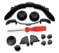 Multi-color Button Full Buttons Replacement Replace Sets Kits For Xbox360 Game Controller 1(Black)