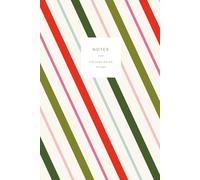 Multi Color Candy Cane Striped College Ruled Notebook | Soft Cover 100 Pages 6"x9"