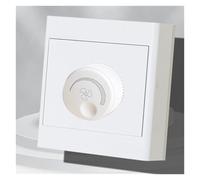 Multi-color ceiling fan speed regulation surface-mounted household fan switch stepless speed regulator 300w open wire box 220v panel(White)