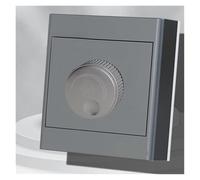 Multi-color ceiling fan speed regulation surface-mounted household fan switch stepless speed regulator 300w open wire box 220v panel(Grey)