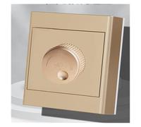 Multi-color ceiling fan speed regulation surface-mounted household fan switch stepless speed regulator 300w open wire box 220v panel(Gold)
