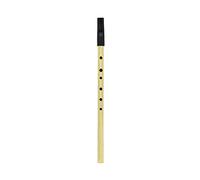 Multi Color Copper Traditional Irish Whistle Key of D, Metal Irish Whistle, Precision Machining for Accurate Sound and Pitch, Lightweight Blowing Instrument with Storage Pouch, Per (Gold)