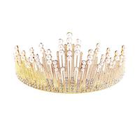 Multi Color Crystal Rhinestone Wedding Headband for Bride, Bridal Party, Prom - Adjustable Comfortable Princess Tiara Hair Accessories for Women