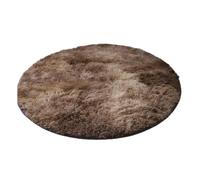 Multi-color Eco-Friendly Polyester Circle Rug for Kids Room,Coffee | Soft plush texture,eco-friendly polyester,round shape,versatile for play,easy to clean,suitable for nursery