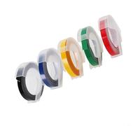 Multi-Color Embossing Refill Tape 6mm X 300cm for Label Makers, for MOTEX 5500A 5500B, for DYMO, 5 Colors Available