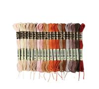 Multi Color Embroidery Floss 20/24/36PCS Set Rainbow Embroidery Floss Thread for Cross Stitch String Art Friendship Bracelets 8 Meters 6 Strands Ideal for Arts & Crafts(Grey B(20pcs))