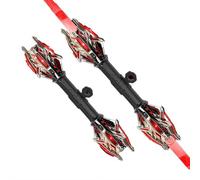 Multi-Color Lightsaber Toy with 24 LED Modes & Retractable Dual Blades, Extendable Light Sword with Sound for Kids Ages 8+, Gold & Black Cosplay Role Play Gift for Star Wars Fans