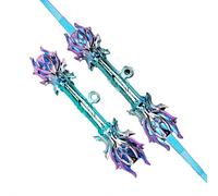 Multi-Color Lightsaber Toy with 24 LED Modes & Retractable Dual Blades, Extendable Light Sword with Sound for Kids Ages 8+, Gold & Black Cosplay Role Play Gift for Star Wars Fans