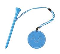 Multi Color Pattern Anti-lost Rope Golf Tee Umbrelble EVA Foam Golf Outdoor Golf Balls Fashion Print Funny Pattern Round Pendant Ball Holder Gift