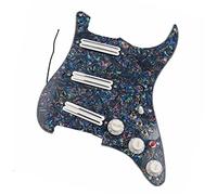 Multi Color Pickguard With White Dual Hot Rail Humbucker Pickup Versatility Pre-wired Pickguard Guitar Replacement Parts