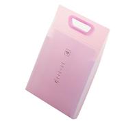 Multi-Color Portable Exam Organizers with 13 Sections, Texture & Comfort Handle for School Document Storage Bag