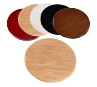 Multi Color Wooden Rotating Serving Tray 20in Kitchen Centerpiece Turntable for Dining Table Elegant Rotating Organizer Perfect for Entertaining & Home Decor