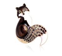 Multi Colored Animal Badge Brooch With Rhinestones For Women Girls Sweater Cardigan Accessories Backpack Decoration Alloy Jewelry