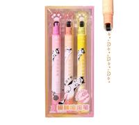 Multi-Colored Double-Ended Highlighters - Decorative Marker Set for Students and Teachers, Vibrant Smooth Ink for Note Taking, Studying, Journaling, Office Planning, Durable Long-Lasting, Home